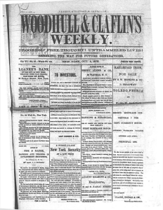 Woodhull And Claflins Weekly V6 N18 Oct 4 1873