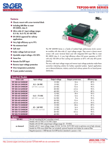 Specifications Datasheet