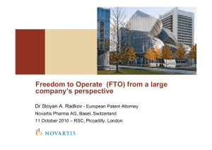 (FTO) from a large company`s perspective