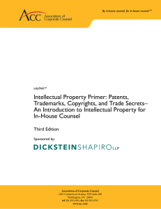Intellectual Property Primer: Patents, Trademarks, Copyrights