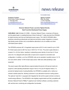 Emerson Network Power Expands 500 Watt AC
