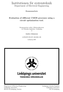 Evaluation of different CMOS processes using a circuit optimization