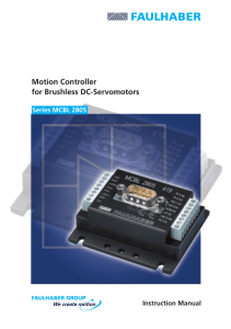 Motion Controller for Brushless DC-Servomotors - Q-TECH