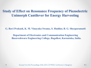 Piezoelectric Unimorph Cantilevers