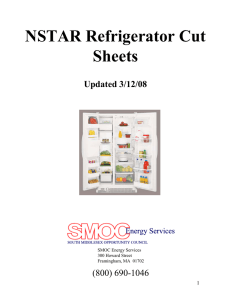 NSTAR Refrigerator Cut Sheets