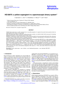 HD 50975: a yellow supergiant in a spectroscopic binary system⋆