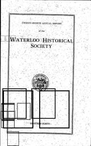 1940 - Waterloo Historical Society