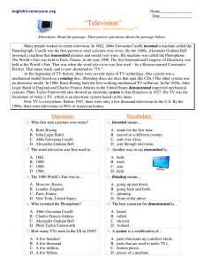 Informational Passages RC - Television