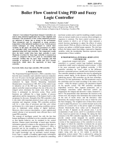 Boiler Flow Control Using PID and Fuzzy Logic Controller