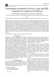 Performance Evaluation of Fuzzy Logic and PID Controller for Liquid