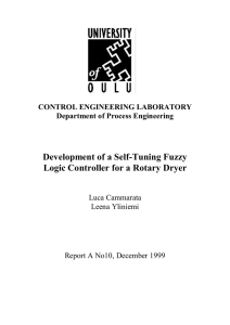 Development of a Self-Tuning Fuzzy Logic Controller for a Rotary