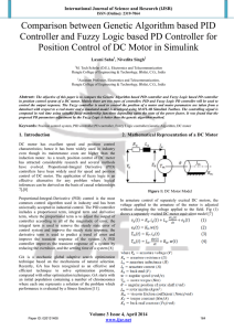 Comparison between Genetic Algorithm based PID Controller and