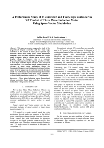 A Performance Study of PI controller and Fuzzy logic