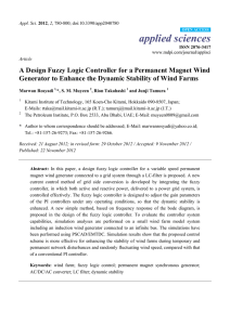 A Design Fuzzy Logic Controller for a Permanent Magnet Wind