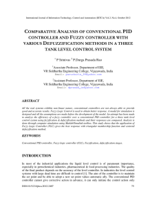 comparative analysis of conventional pid controller and fuzzy