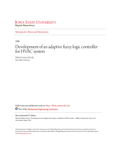 Development of an adaptive fuzzy logic controller for HVAC system