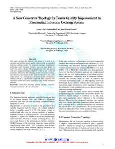 A New Converter Topology for Power Quality Improvement