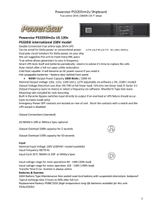Powerstar PS3203rm2u Shipboard Powerstar PS3203rm2u US