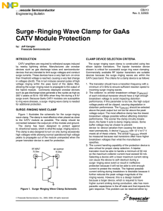 Surge-Ringing Wave Clamp for GaAs CATV Module Protection