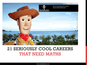 21 seriously cool careers that need maths