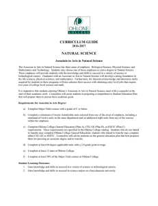 Natural Science - Ohlone College