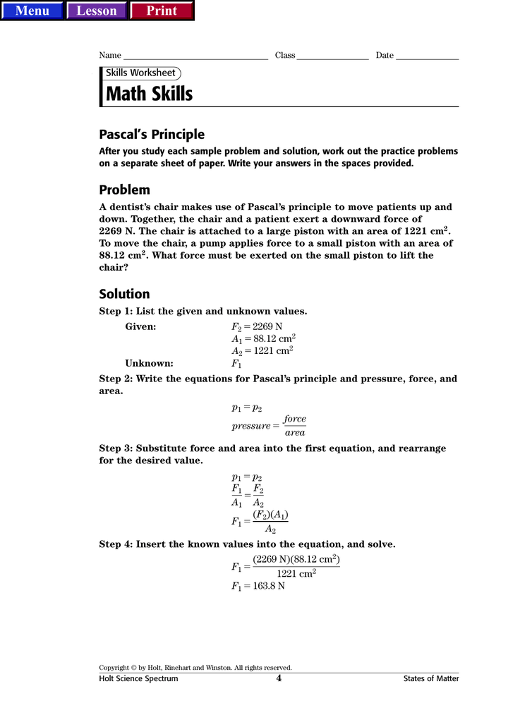 Math Skills Worksheets Free