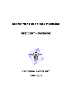 Resident Handbook - Creighton University School of Medicine