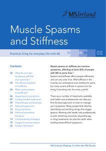Muscle Spasms and Stiffness