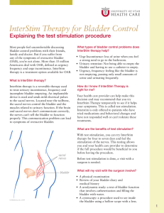 InterStim Therapy for Bladder Control
