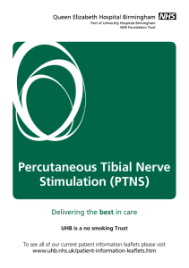 Percutaneous Tibial Nerve Stimulation (PTNS)