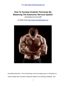 How To Increase Anabolic Hormones By Balancing The Autonomic