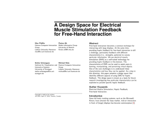 A Design Space for Electrical Muscle Stimulation Feedback for