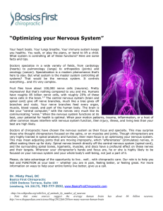 “Optimizing your Nervous System”