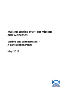 Making Justice Work for Victims and Witnesses