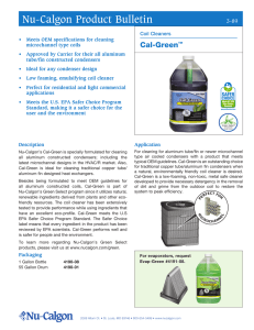 3-89 Cal-Green Product Bulletin - Nu