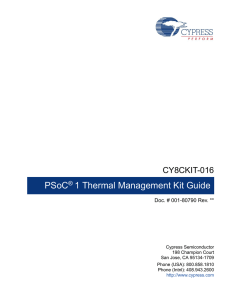 CY8CKIT-016 PSoC® 1 Thermal Management Kit