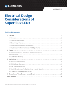 Electrical Design Considerations of SuperFlux LEDs