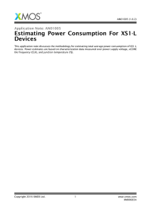 Estimating Power Consumption For XS1-L Devices