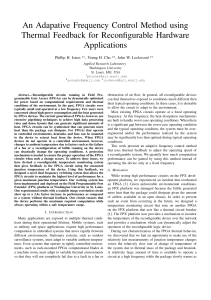 An Adaptive Frequency Control Method Using Thermal Feedback for