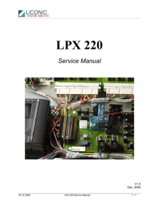 LPX 220 Service Manual