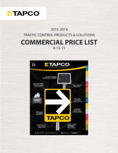 commercial price list