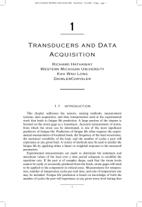 Transducers and Data Acquisition