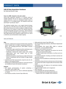 Product Data: LAN-XI Data Acquisition Hardware for PULSE™ and