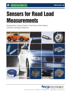 Sensors for Road Load Measurements