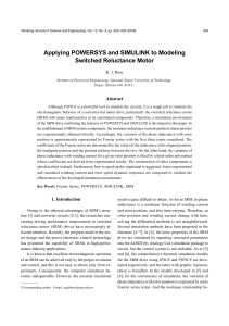 Applying POWERSYS and SIMULINK to Modeling Switched