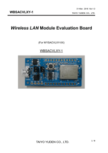 Wireless LAN Module Evaluation Board