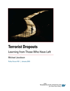 Terrorist Dropouts - The Washington Institute for Near East Policy