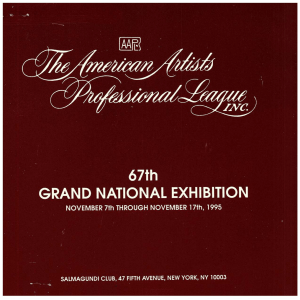 1995 Grand National Catalog - American Artists Professional League