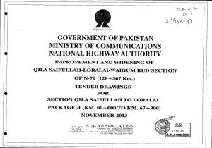 government ofpakistan - National Highway Authority