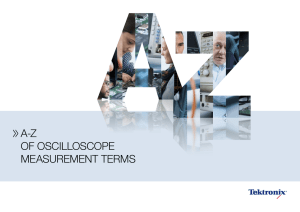 az of oscilloscope measurement terms